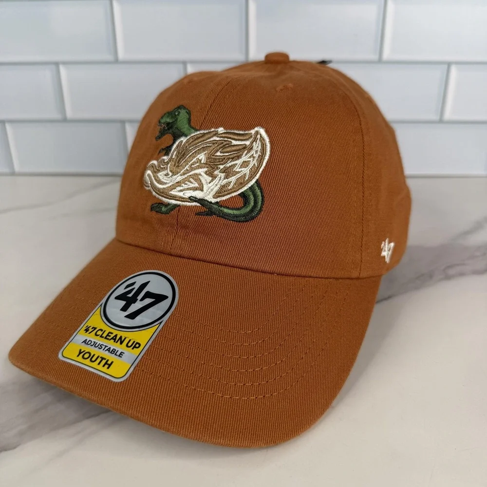 Akron‎ Rubber Ducks Hat Cap Strap Back Youth One Size Baseball 47 Clean Up NWOT